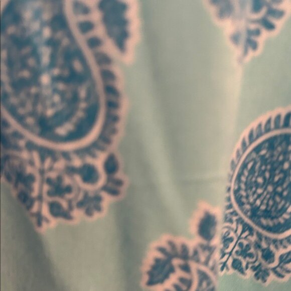 Crown & Ivy Teal Patterned Sleeveless Midi Dress - Picture 3 of 4